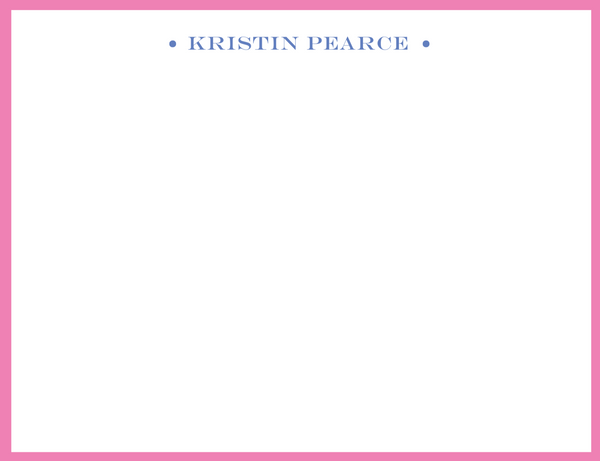 Mimi Paper Flat Note Personalized - Name with Dots