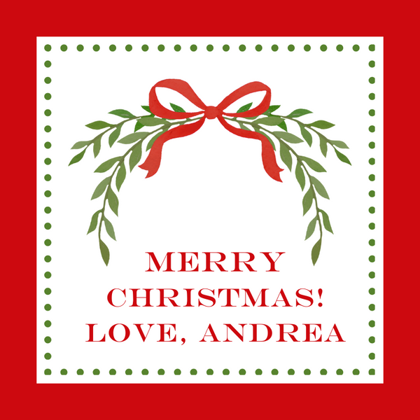Mimi Paper Holiday Sticker - Christmas Swag