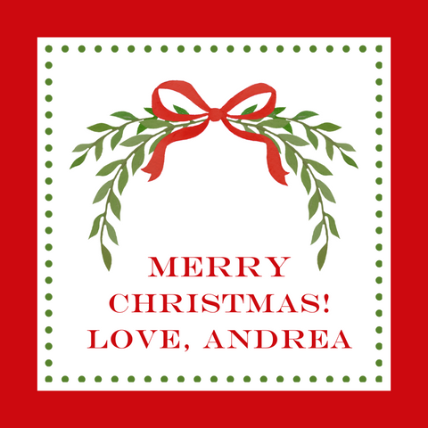 Mimi Paper Holiday Sticker - Christmas Swag