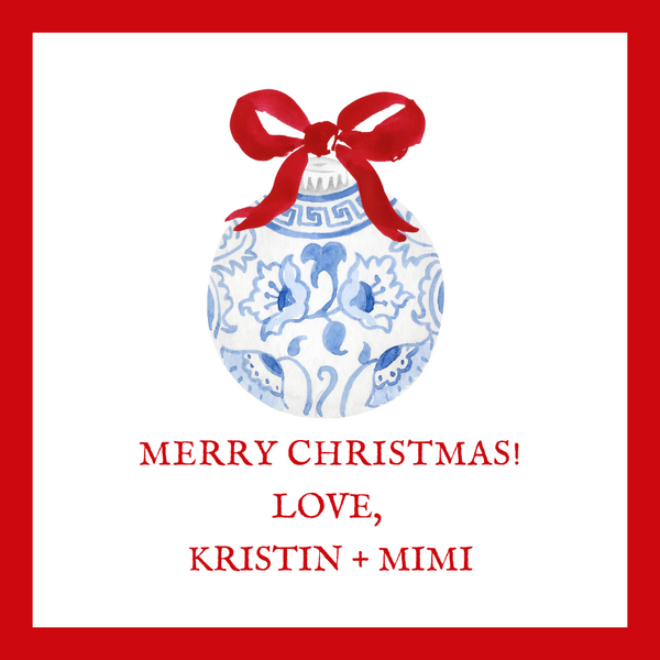 Mimi Paper Holiday Sticker - Chinoiserie Ornament 3