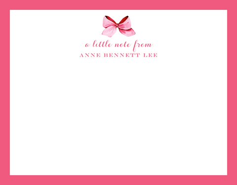 Mimi Paper Flat Note Personalized - a little note from...