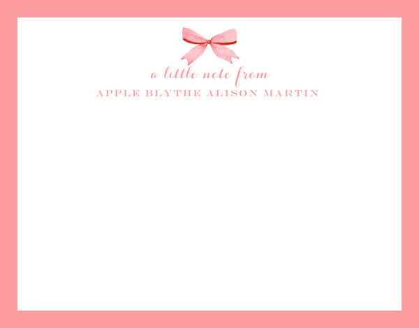 Mimi Paper Flat Note Personalized - a little note from...