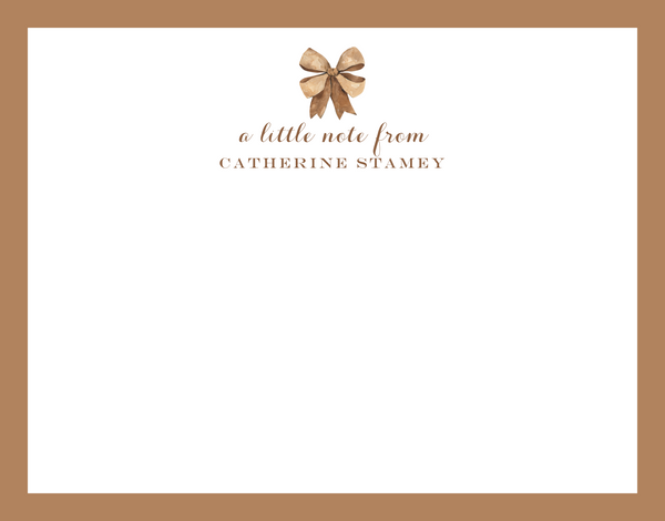 Mimi Paper Flat Note Personalized - a little note from...