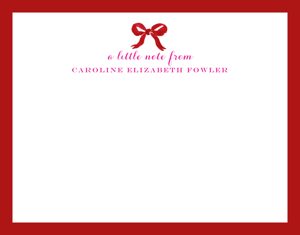 Mimi Paper Flat Note Personalized - a little note from...