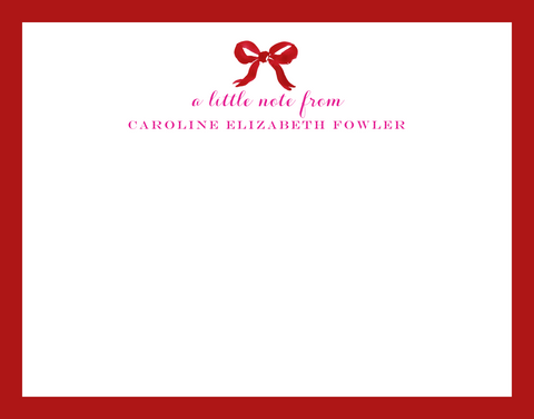 Mimi Paper Flat Note Personalized - a little note from...
