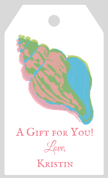 Mimi Paper Large Gift Tag Personalized - Shell 4