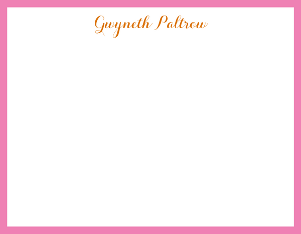 Mimi Paper Flat Note Personalized - Script Name