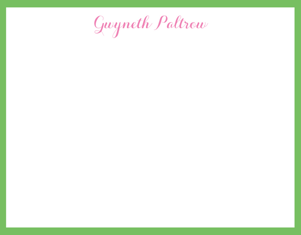 Mimi Paper Flat Note Personalized - Script Name