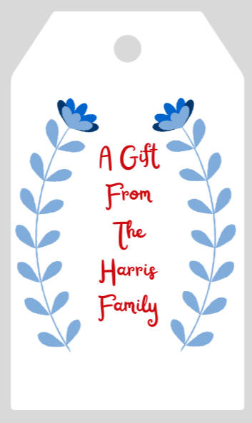 Printable Large Gift Tag Template  Large gift tag template, Large gift  tags, Gift tag template