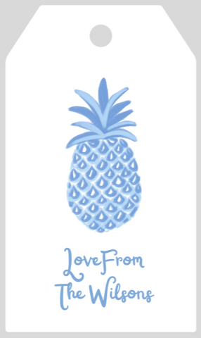 Mimi Paper Large Gift Tag Personalized - Pineapple