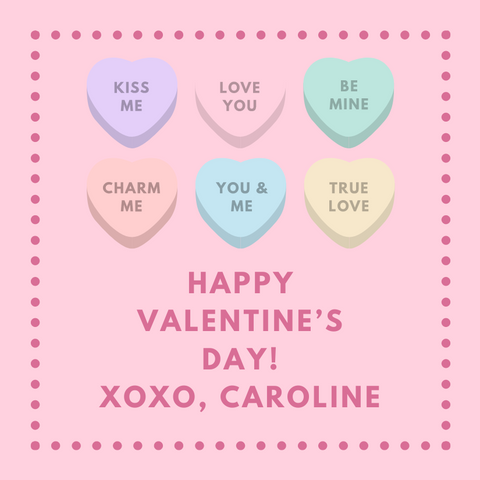 Mimi Paper Sticker -  Valentine Hearts