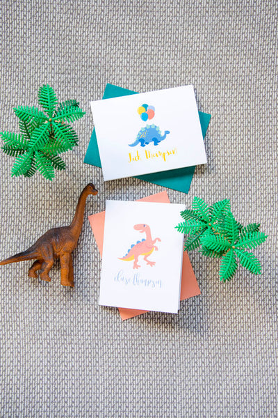Folded Note - D25 Dinosaur