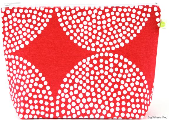 Travel Pouch Large - Big Wheels Red