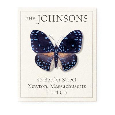 Return Address Label - Butterfly Velutina