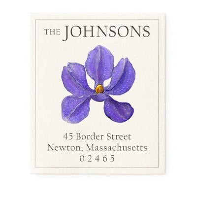 Return Address Label - Amethyst Orchid