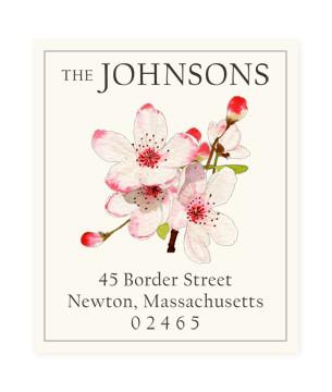 Return Address Label - Apple Blossoms