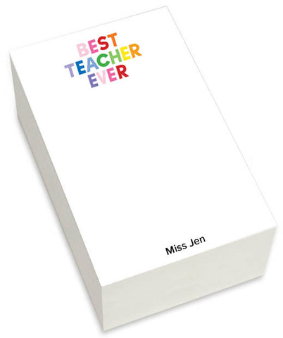 Chunky Notepad - Best Teacher Ever