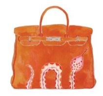 Lucite Holder with Notes - Birkin with Snake