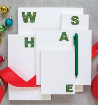 Notepad Boxwood Letters