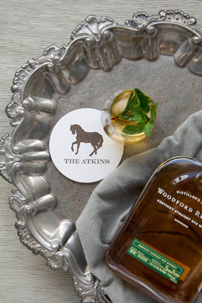 Letterpress Coaster - Horse Silhouette