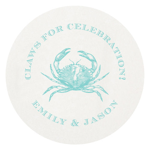 Letterpress Coaster - Crab