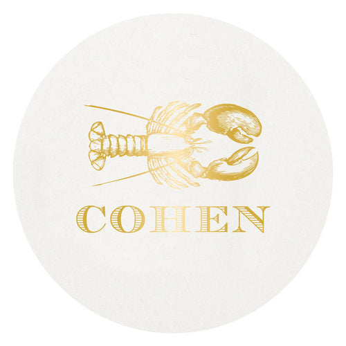 Letterpress Coaster - Lobster