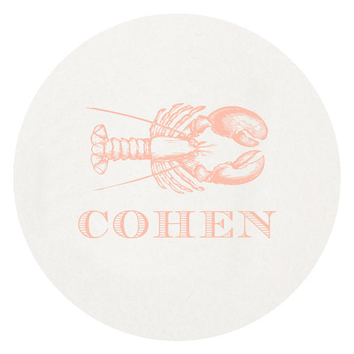 Letterpress Coaster - Lobster