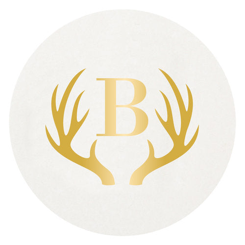 Letterpress Coaster - M102 Antlers