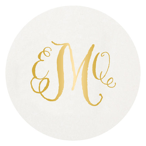 Letterpress Coaster - M85 Monogram