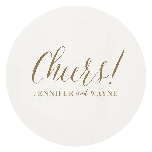 Letterpress Coaster - Cheers!