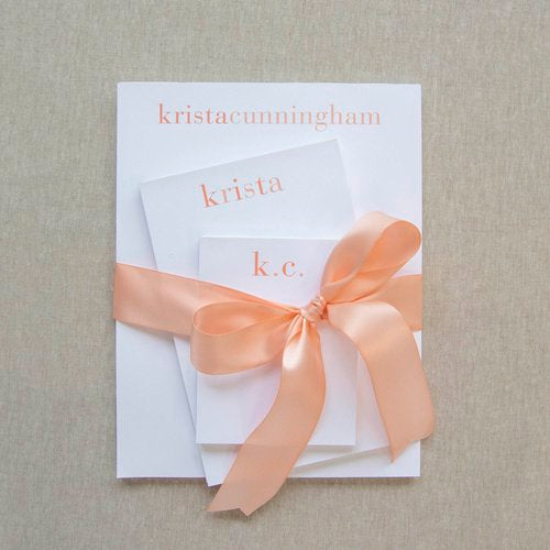 Set of Notepads - Shaded Oranges