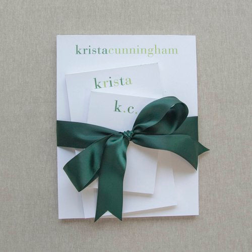 Set of Notepads - Shaded Greens