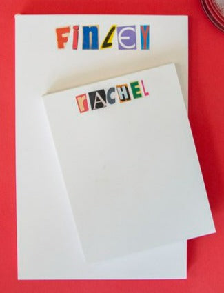 Notepad Magazine Cutout Letters