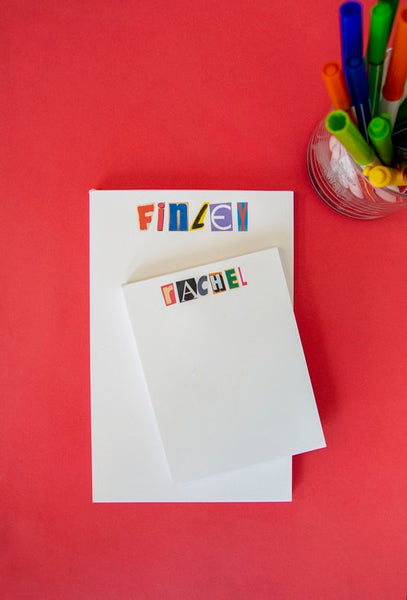 Notepad Magazine Cutout Letters
