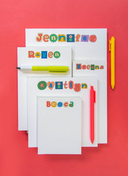 Notepad Cute Cutout Letters