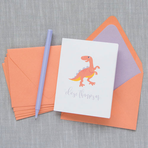Folded Note - D25 Dinosaur