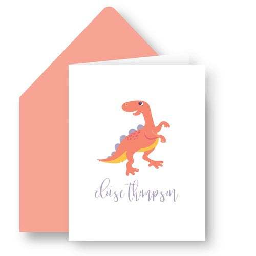 Folded Note - D25 Dinosaur