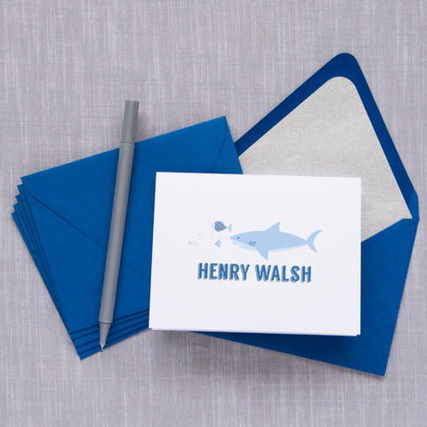 Folded Note - D30 Shark