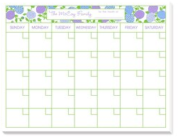 Calendar - Blue Floral