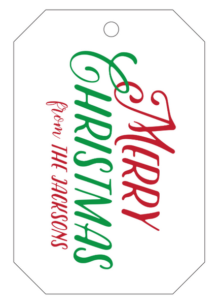 Letterpress Tag Holiday- T32