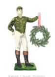 Lucite Holder with Notes - Holiday Lawn Jockey