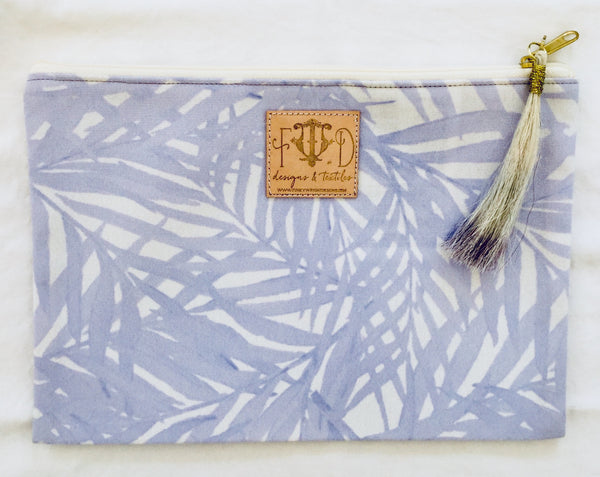 Brooke Wright Designs Clutch - Lilac Palms