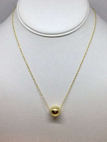 Gold Ball Necklace