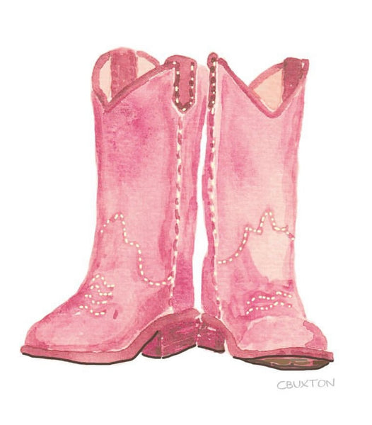 Lucite Holder with Notes - Cowboy Boots