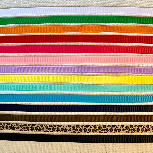 Gold Heart on Grosgrain Ribbons - Custom Select Three Colors