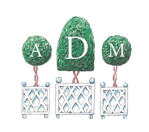 Lucite Holder with Notes - Topiaries
