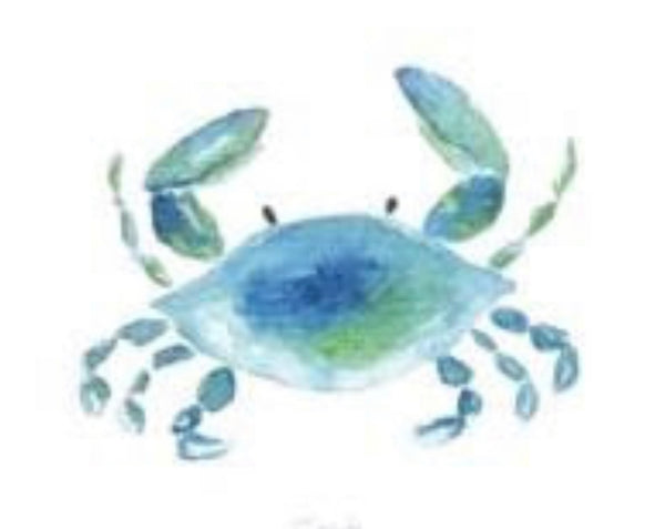 Lucite Holder with Notes - Blue Crab