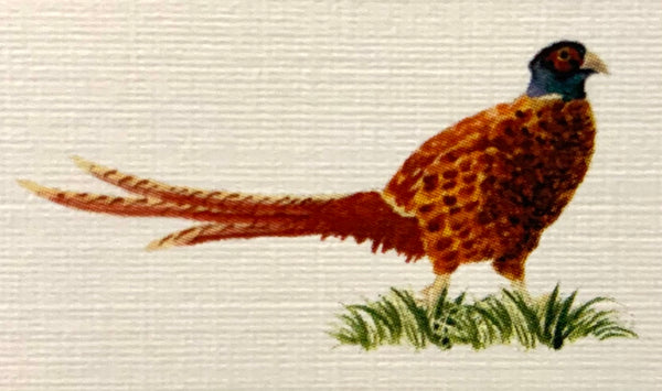 Lucite Holder with Notes - Pheasant