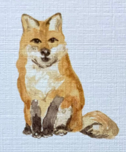 Lucite Holder with Notes - Sitting Fox