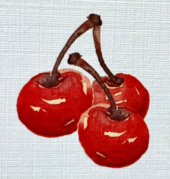 Lucite Holder with Notes - Cherries